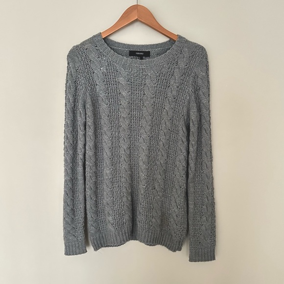 Forever 21 Gray Cable Knit Sweater - Picture 1 of 4